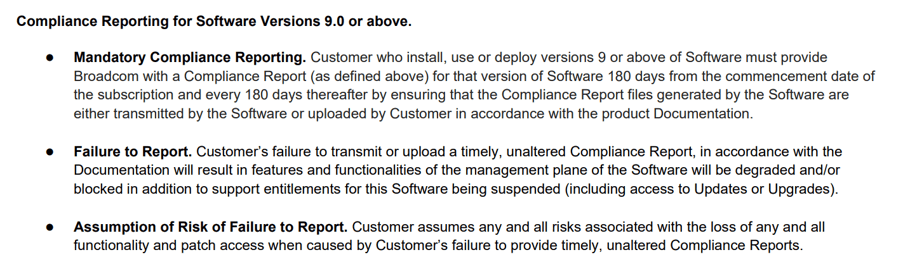 vmware reporting update