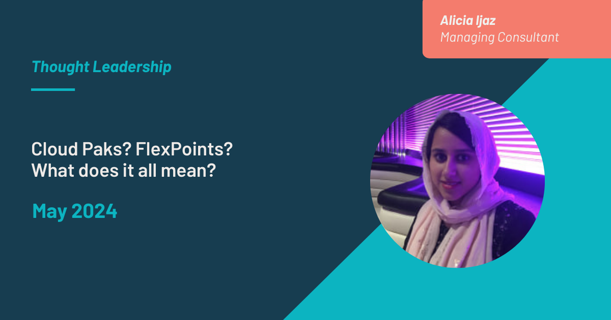 Cloud Paks FlexPoints blog by Alicia Ijaz
